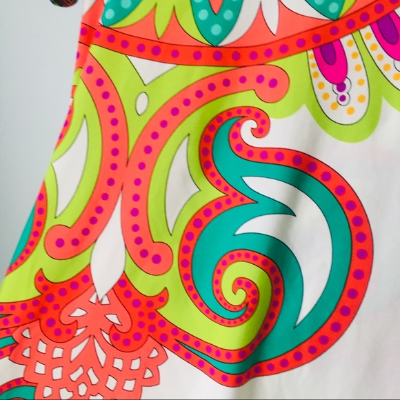 Trina Turk Rashguard Swim Top Carnavalesque M - Picture 2 of 5